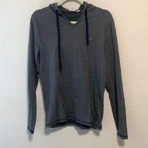 VANS Hooded Women's Top M Gray Hoodie Tee T-shirt Skater Beach